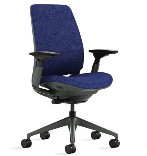 Steelcase Series 2 Office Chair - Ergonomic Work Chair with Wheels for Hard  Flooring - with Back Support, Weight-Activated Adjustment & Arm Support 